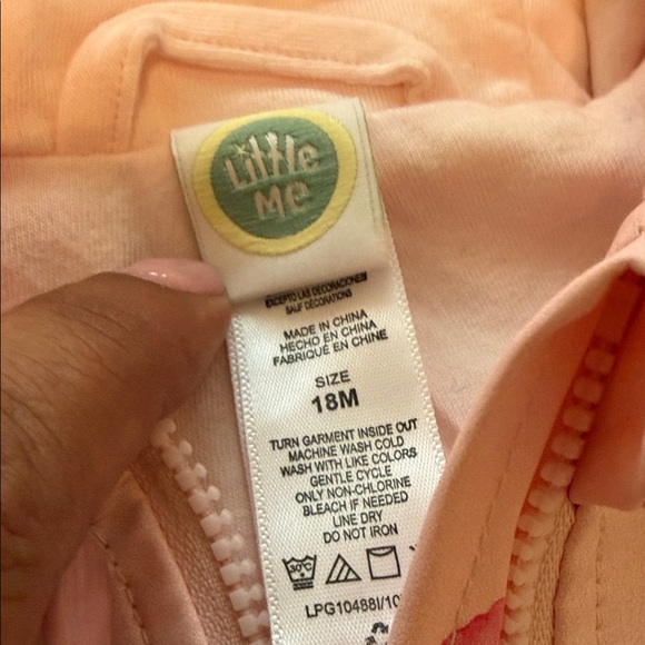 Little Me Pink Floral Raincoat - Picture 2 of 7